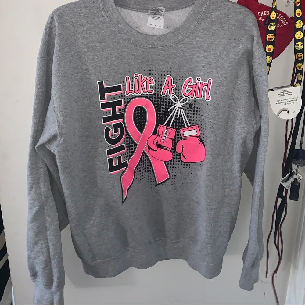 Breast cancer crew sweatshirt